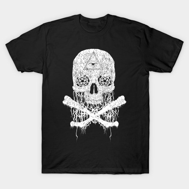 Awesome & Creepy Melting Skull Bones T-Shirt by theperfectpresents